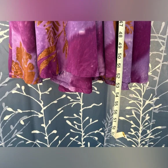 Purple Floral Maxi Dress - Picture 6 of 10